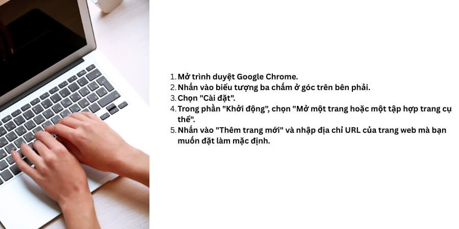 cách xóa trang web mặc định trên google chrome​