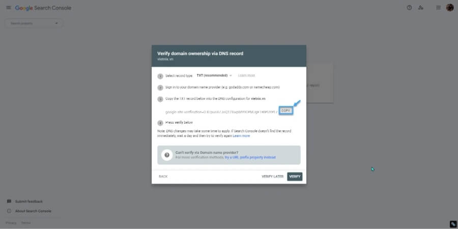 Khai Báo Tên Miền Với Google Chỉ Với 5 Bước Cơ Bản 5 Xem thêm chi tiết Xóa bản ghi TXT sau khi xác minh thành công