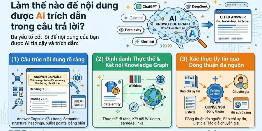 Xem them chi tiết Cách viết nội dung để tăng khả năng được AI trích dẫn