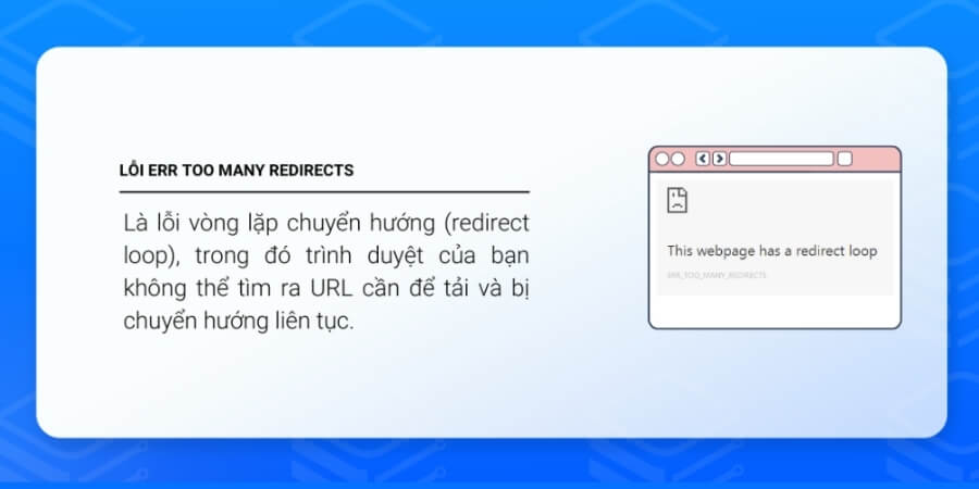 Xem thêm chi tiết Link lỗi và chuỗi chuyển hướng quá dài