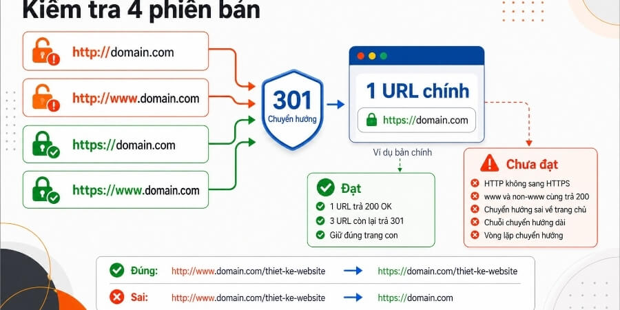 Xem thêm chi tiết URL Inspection Tool có kiểm tra được các phiên bản www, non-www và https không?